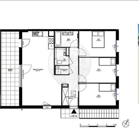 Appartement 3 chambre(s) à vendre - Dietwiller