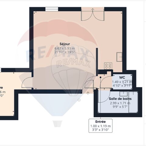 Appartement 1 chambre(s) à vendre - Kembs